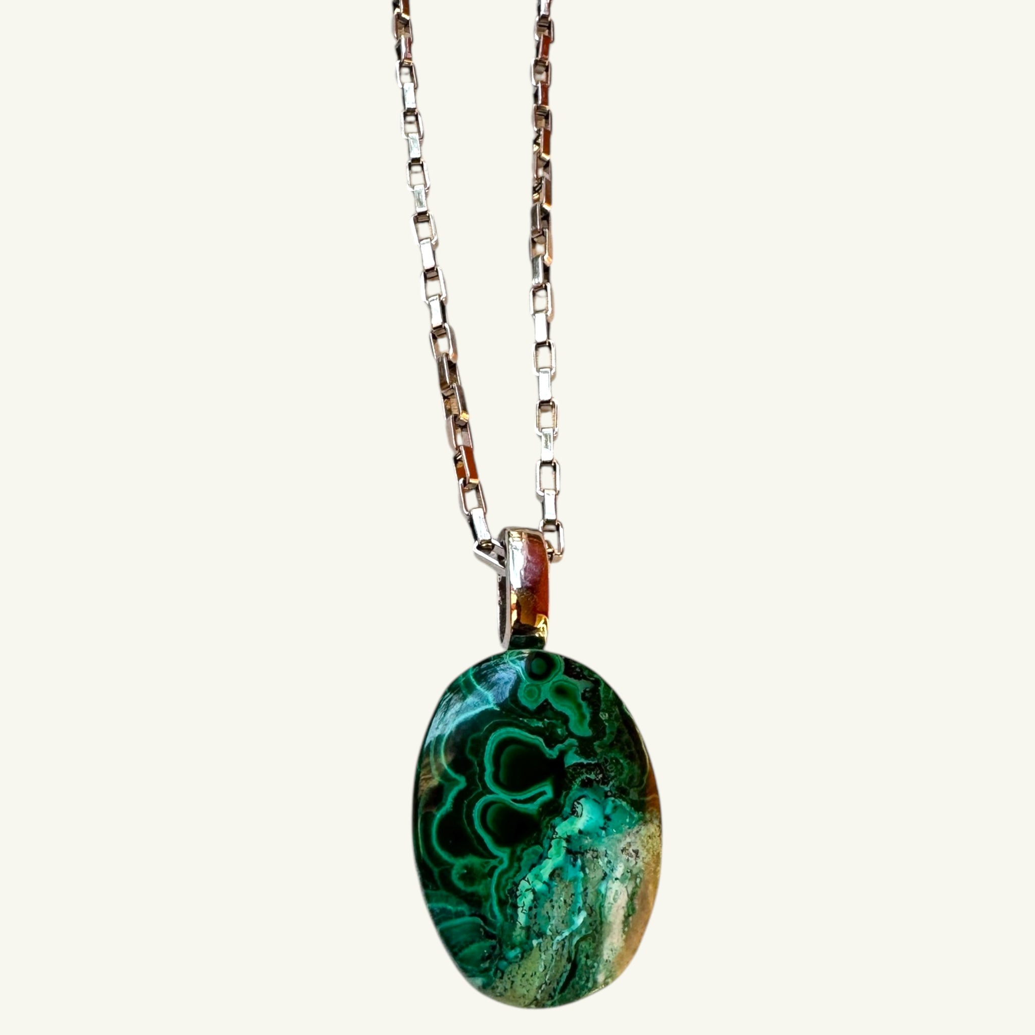 Collana crisocolla malachite Sharifa Crystals